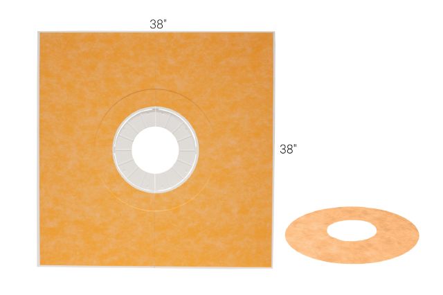 Schluter®-KERDI-SHOWER-TT center drain placement