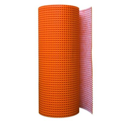 SCHLUTER DITRA-150 H=1/8" UNCOUPLING MEMBRANE 3'3"x45'9"